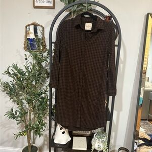 Casa Cabana Women's Brown Checkered Dress size small